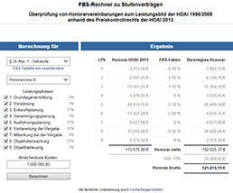 Rechner FBS-Tabellen zu Stufenvertrgen starten